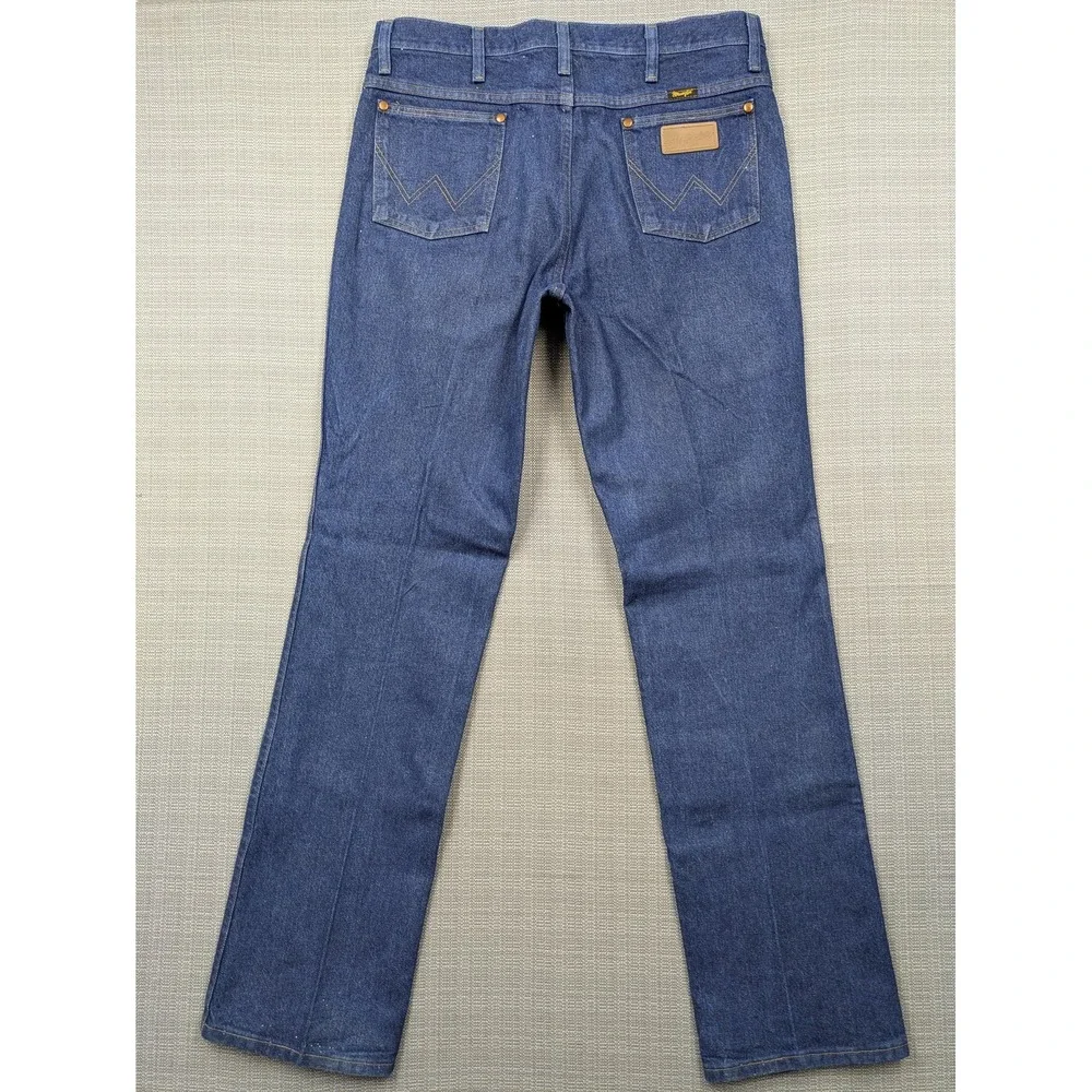 Wrangler 936PWD Jeans Mens 34x34 (35x34) Blue Denim Cowboy Cut Bootcut Western